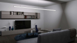 Lumines profile type Dopio lacquered white, 3 m